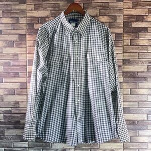 Vintage Wrangler Black & White Plaid Casual Button Down XXL Shirt